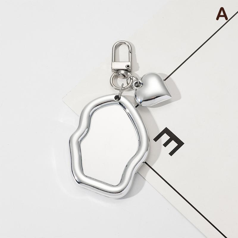 

Брелок-зеркальце Облака/Любовь Милый стиль Y2K Характерный Брелок для ключей автомобиля Наушников Рюкзака Телефона Украшение Шарм Украшение Подарок as the picture