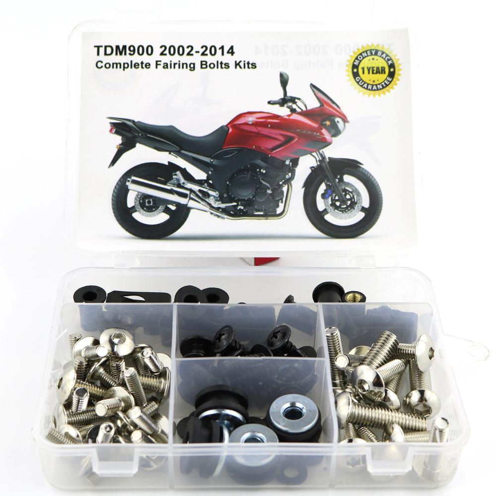 For Yamaha TDM900 TDM 900 2002-2014 Motorcycle Steel Complete Full Fairing Bolts Kit Fairing Clips Body Screws Nuts