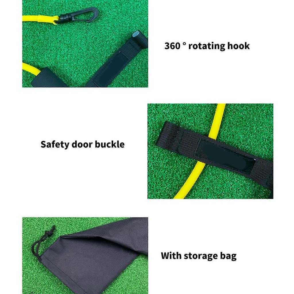 Golf Swing Training Rope Trainer Golf Swing Strengthener Elastic Pull Rope Trainer Resistance Band Golf Practice Trainer