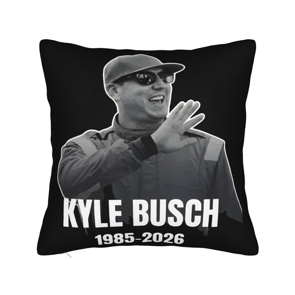 Decorative Pillow Covers Kyle Busch Merch Home Throw Pillow Case Cover Square Multiple Sizes