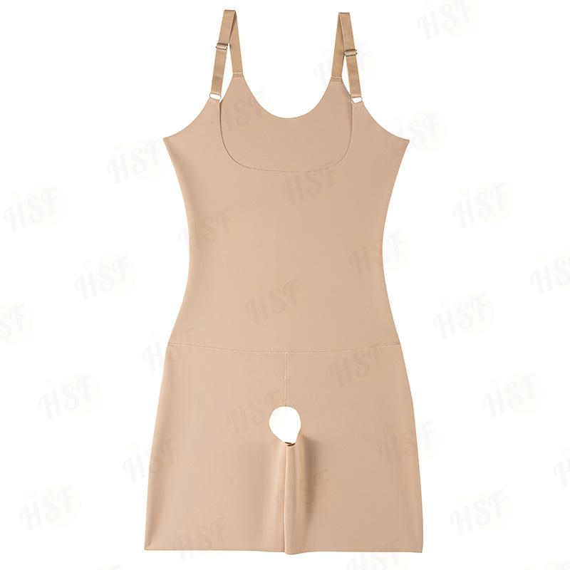 Ms Spring and Summer of Postpartum Shape Waist Carry Buttock Belly In U Shaped Chest Open Fork Jumpsuits