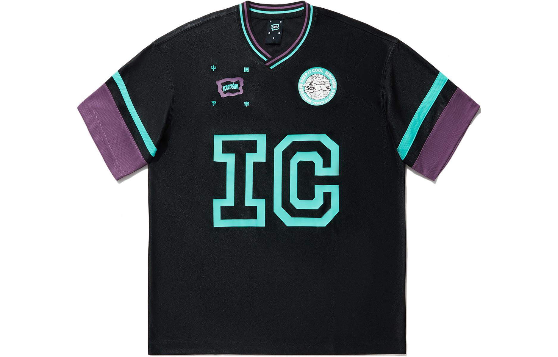 Li Ning x ICECREAM T Shirt Men s Black ATSU789-2 L