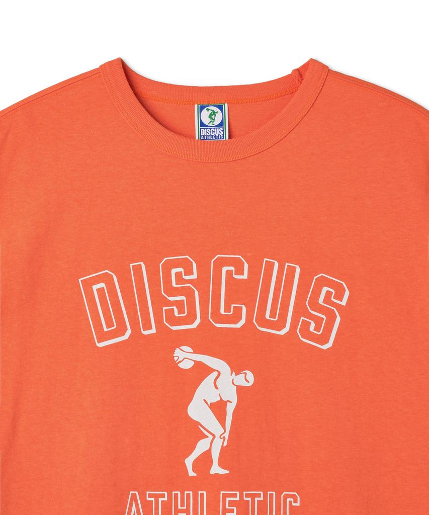 DISCUS ATHLETIC Heavyweight Regular Fit Arch T-Shirt Orange