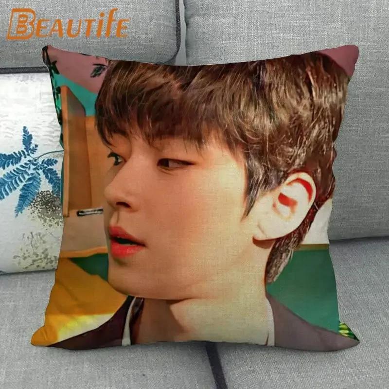 Custom Hwang In Yeop HOT KPOP Pillowcase 45X45cm Wedding Decorative Eco-Friendly Cotton Linen Fabric Pillow Case