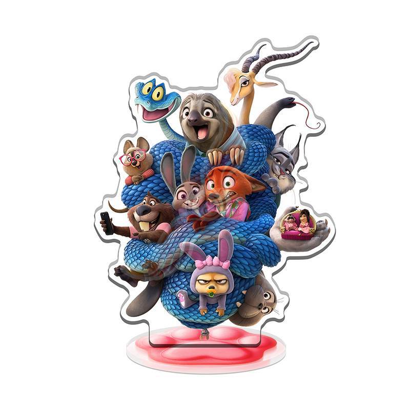 Zootopia 2 Peripheral Desktop Decoration Acrylic Stand Anime Doll Model Toy Doll Birthday Gift Christmas