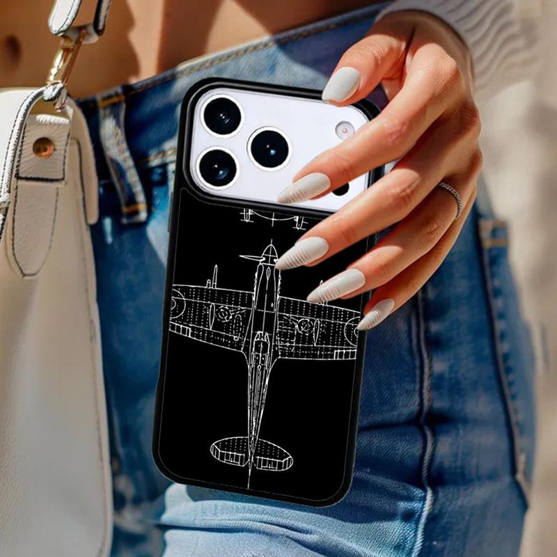 Airplane Aircraft Phone Case For iPhone 17 Air 14 15 13 12 Max Cover For Apple 14 15 16 16e 11 Pro Max Plus Coque