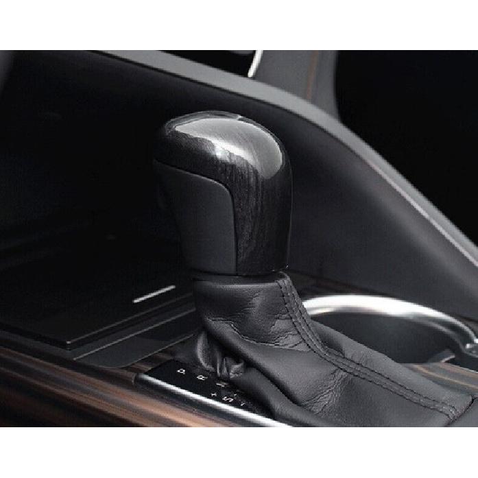 For Toyota Camry 2018- Black Wood Grain Interior Gear Shift Knob Trim Cover