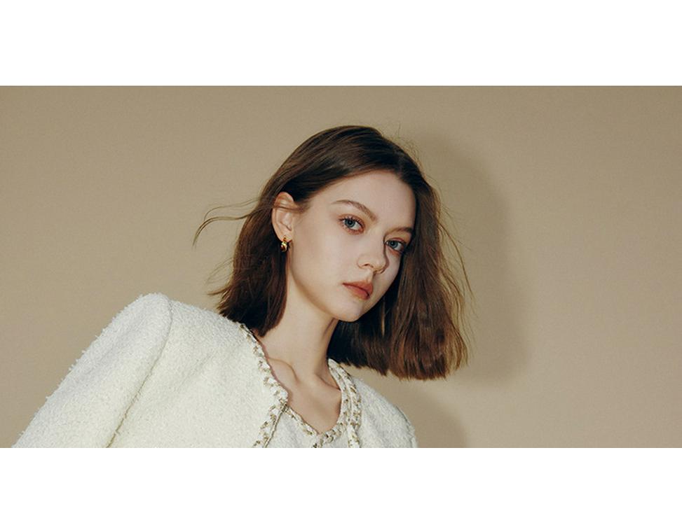 2025 New Arrival Women's Elegant French Chic Tweed Short Suit Jacket
