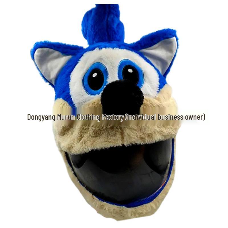 Motorcycle Helmet Decoration: Cartoon Rabbit, Toothless, Pumpkin Head Covers
