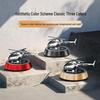 Premium Solar Rotating Aromatherapy Metal Airplane Car Ornament Perfume