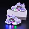 Sanrio Kuromi Child Casual Shoes New Led Light Sneakers Water Proof Plus Velvet Snow Boots Kids Anti-Slip Running Shoes