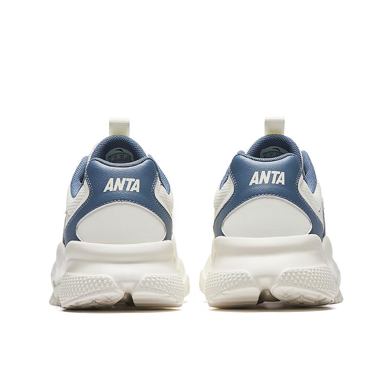 Anta Life Series Gravity Einfache Vielseitige Rutschfeste Abriebfeste Low-Top Freizeitschuhe Herren Sneaker Weiß Grau Blau 912418854-10