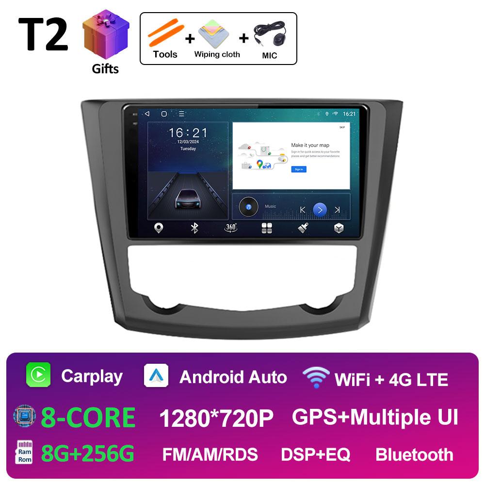 GPS Navigation Android14 For Renault Kadjar 2015 2016 2017 2018 2019 Wireless Carplay Autoradio QLED IPS Screen WIFI Accessories