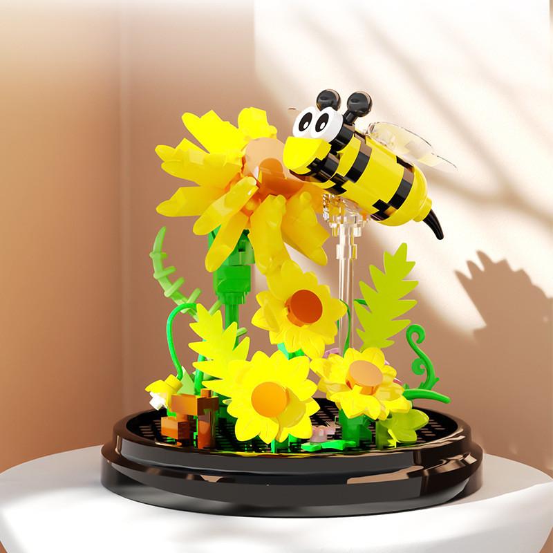 

Insect Flower Language Building Blocks Diy Set With Beetles Bees Butterfly For Creative Kids Bee