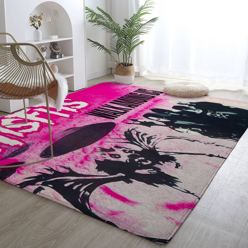 M-Misfits Rockband Fußmatte Wohnzimmerteppich Für Schlafzimmer Willkommensmatte Außenmatte