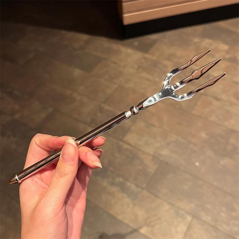 Stainless Steel Tableware Dinner Fork Long Handle Fruit Salad Fork Cake Dessert Fork For Restaurant Home School