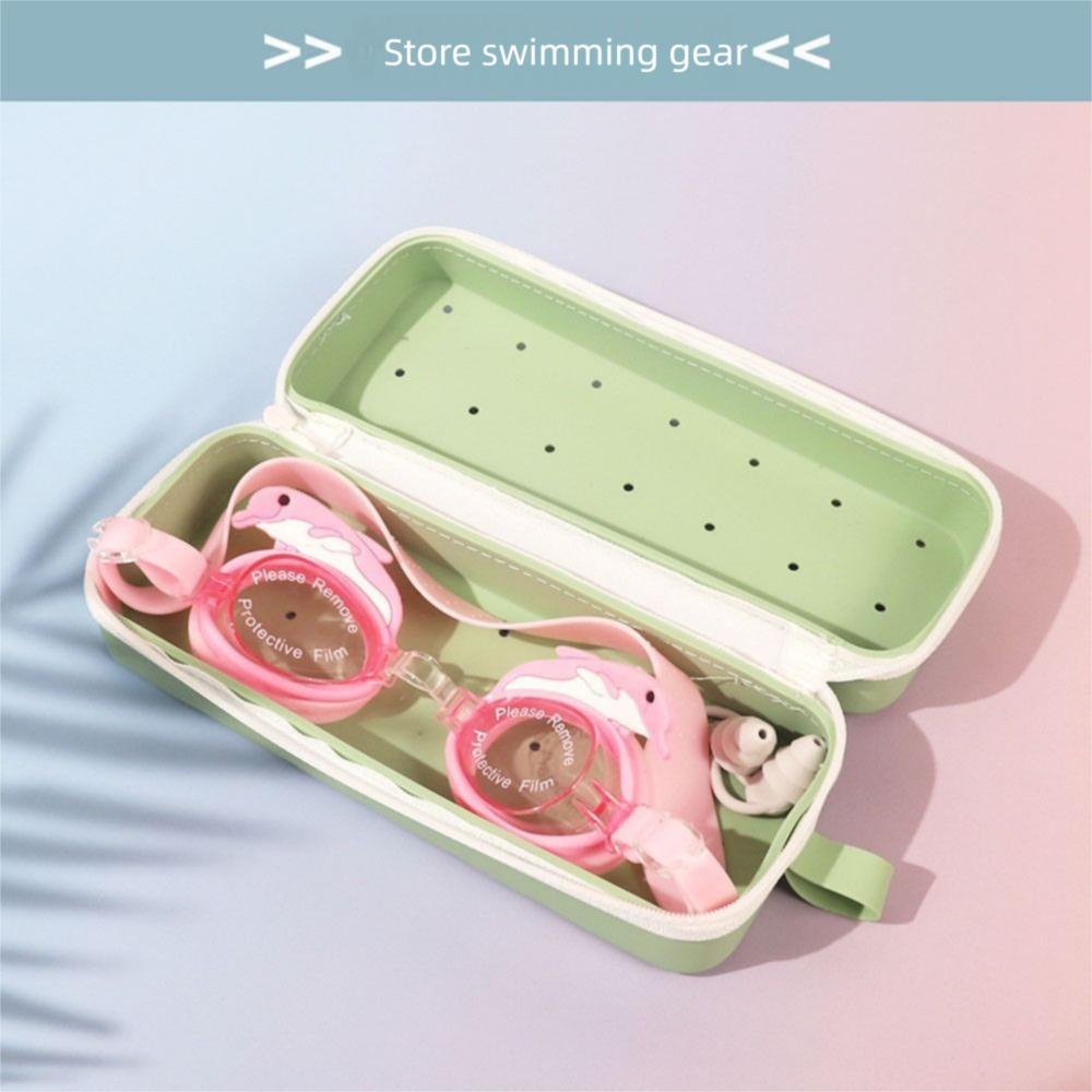 Large Capacity Swimming Glasses Box Double-sided Portable Goggles Bag  Eyewear Protection