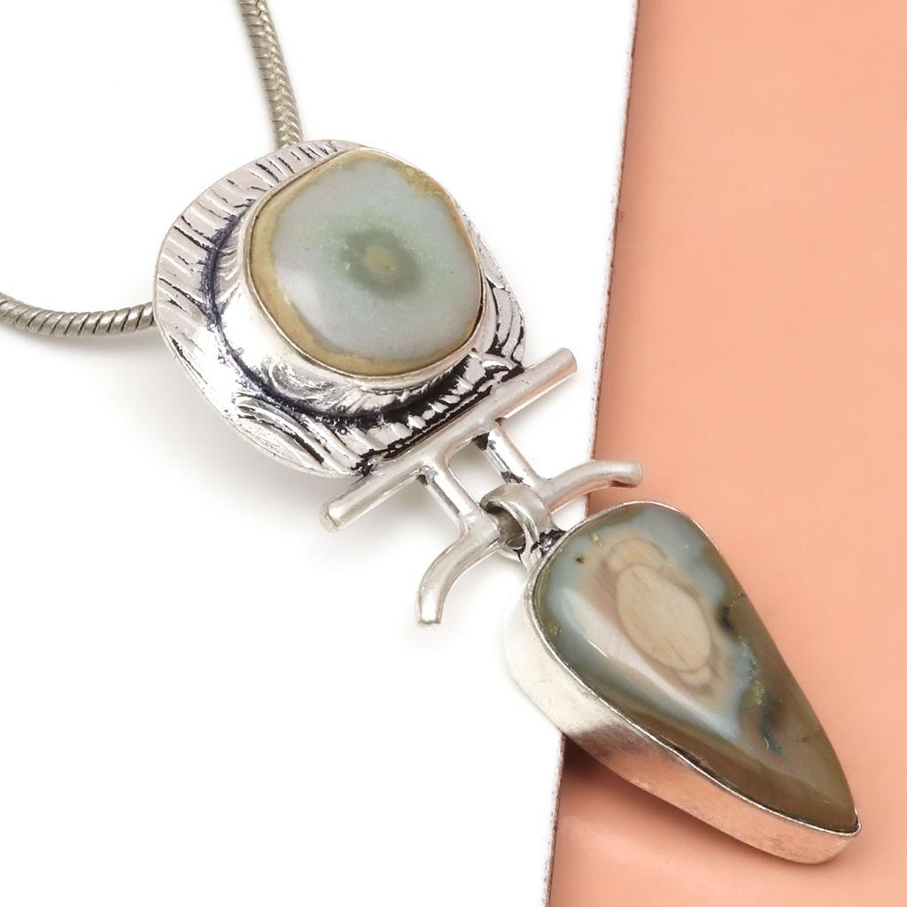 Imperial Pendant Silver Jasper Sterling Jewelry Gemstone Natural Jasper,