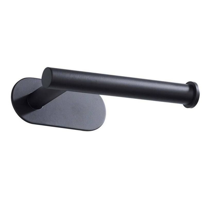 Adhesive Toilet Paper Roll Holder 304 Stainless Steel Wall Mounted Tissue Towel Bath Ball Holder Rack for Kitchen Bathroom