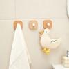 Self-adhesive Wood Hook Hanging Hanger Bathroom Kitchen Wall Hook Bedroom Coat Storage Rack Home Towel Key Home And decoration H