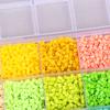 24Colors/Set Each Grid Contains 400Pcs Mini Beads Fuse Beads Puzzles Beads For Kids Diy High Quality Puzzles Handmade Gift Toy
