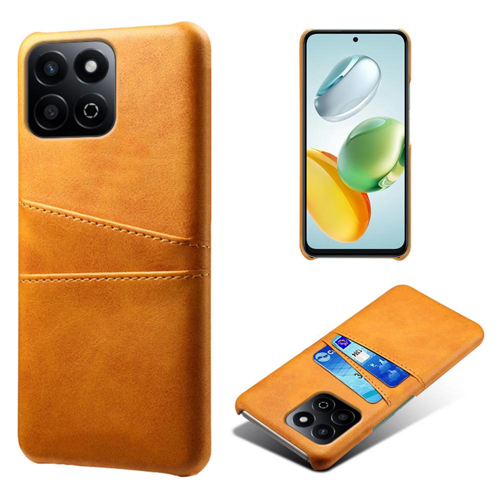 

For Honor Play 60 Plus 5G Case Dual Card Slots PU Leather + Hard PC Phone Cover A