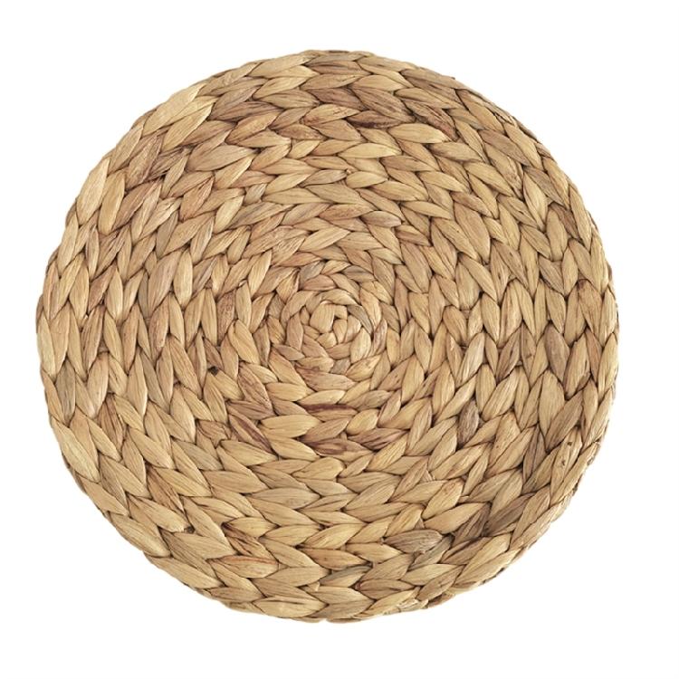 Individualisierte Rattan-Wanddekorationen Einzigartiger runder Wandbehang aus Grasgeflecht
