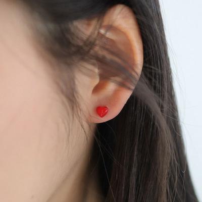 Modernlike Silver 925 Red Heart Piercing