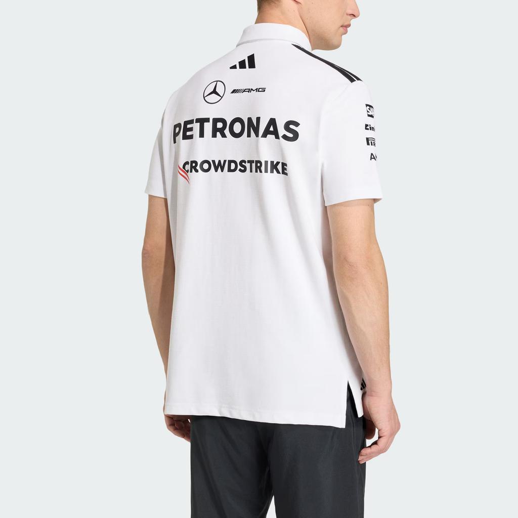 Adidas Mercedes - AMG Petronas Formula 1 Team Striped Short Sleeve Polo Shirt Men tops KE5524