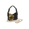 New VERSACE JEANS COUTURE Polyester Shoulder Bag Medium Size Women's Black 74VA4BP4-ZS599-G89