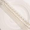 1String, Romantic Sweet Natural Shell White Beads 2/4/6/8/10mm, 38cm Strand for DIY Valentine's Day Bracelet Necklace Gift Making, Women Jewelry Craft