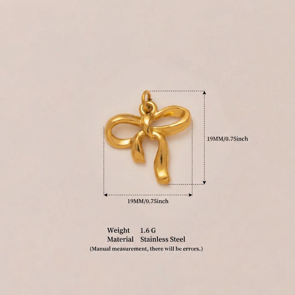Pendentif Transfrontalier en Acier Inoxydable Or 18K: Série Personnalisée DIY pour Femmes