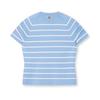 FILA Heritage Fashion Classic Retro Striped Casual Slim Fit Short Sleeve Knit Top Women tops Blue F11W628413FBU