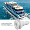 Boat Through Hull Connector 3Celsius4in ABS Plastic Hose Coupling Drain Outlet Accessory