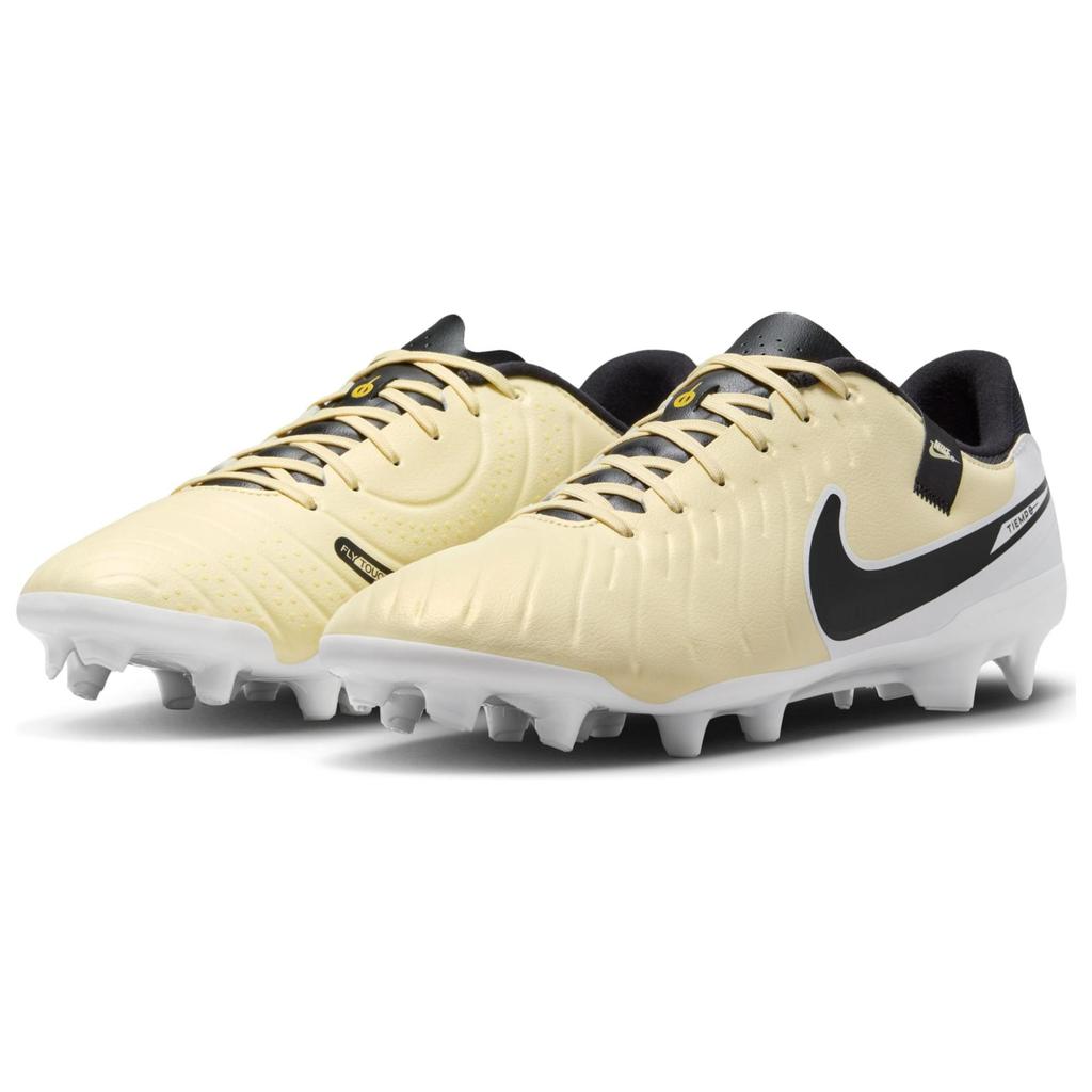 Nike Tiempo Legend 10 Artificial Turf Abrasion Resistant Slip Resistant Soccer Shoes Men's Yellow White Black DV4337-700