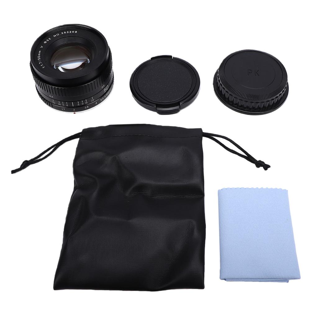 50mm F1.7 Festbrennweite Objektiv Passend für Pentax K1 K 1 Mark II Vollformatkamera Große Blende Manueller Fokus Kameraobjektiv Ersatz
