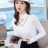 Treamon Dam Mock Neck Mesh Långärmad Baslager Topp