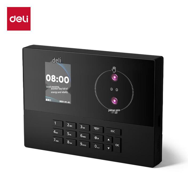 

Deli Smart Biometric Cloud Attendance Machine CN plug (adapter included)