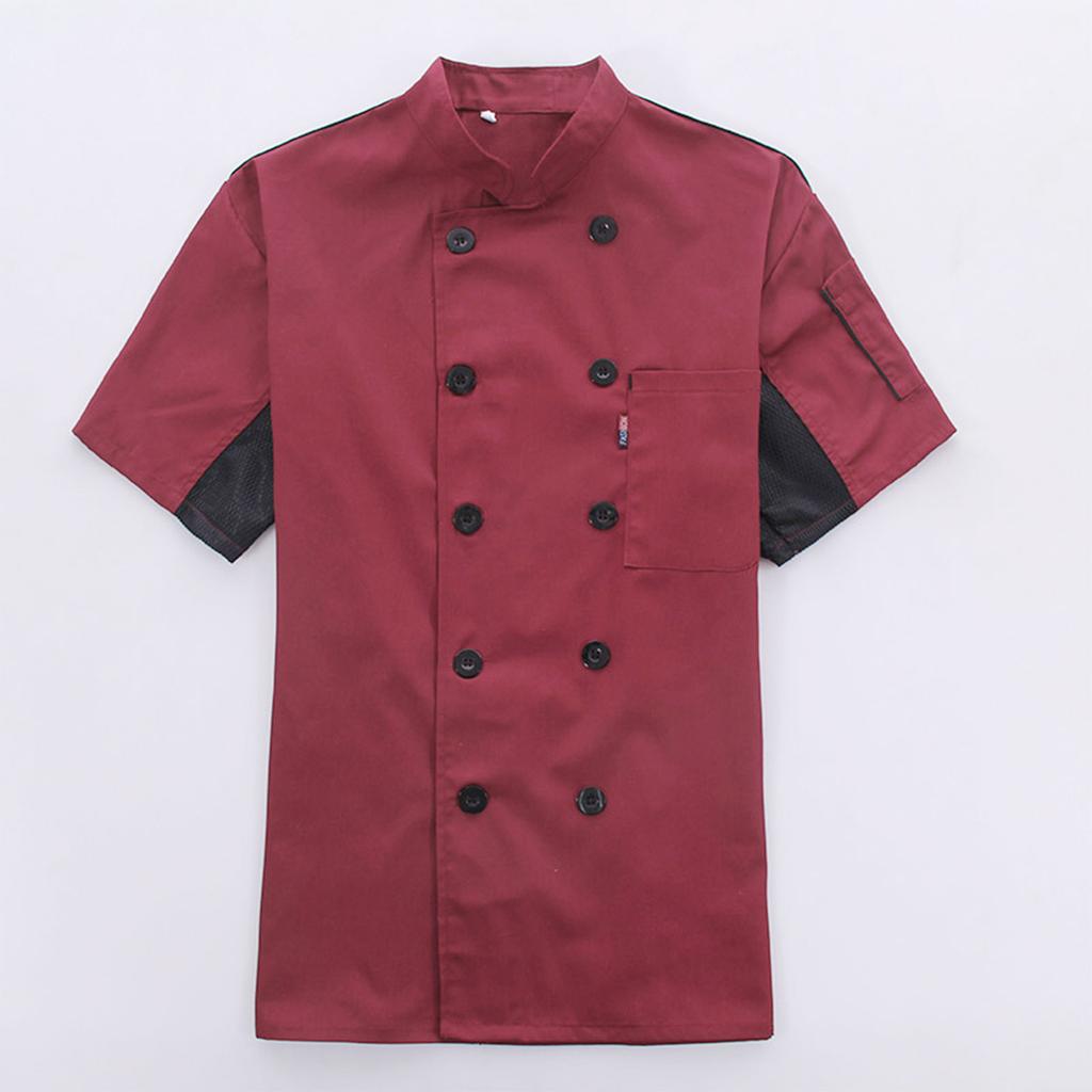 Chef Uniform Sleeved Men's Clothing Catering Work Uniform Back Kitchen Uniform Men's Top