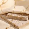 MamacitaSlay Minimalist Handmade Bone Chain coraline Waterproof Gold Plated Necklace Stainless steel jewelry woman Accessories