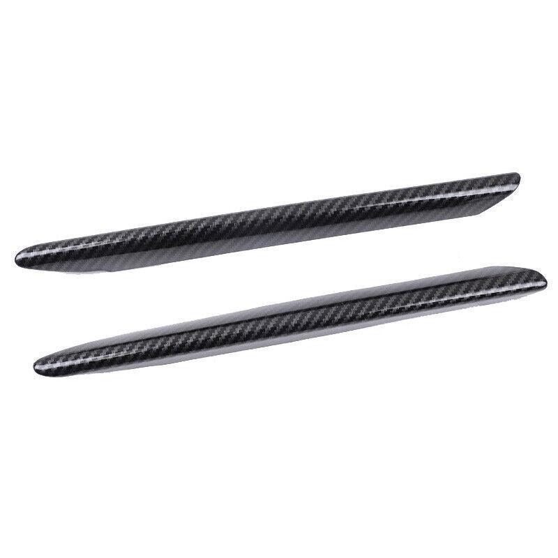 For Honda Civic 10th 2016-2018 Front Fog Light Lamp Strip Trim Carbon Fiber