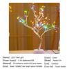 LED Night Light Mini Christmas Tree Copper Wire Garland Lamp For Kids Home Bedroom Decoration Decor Fairy Light USB powered