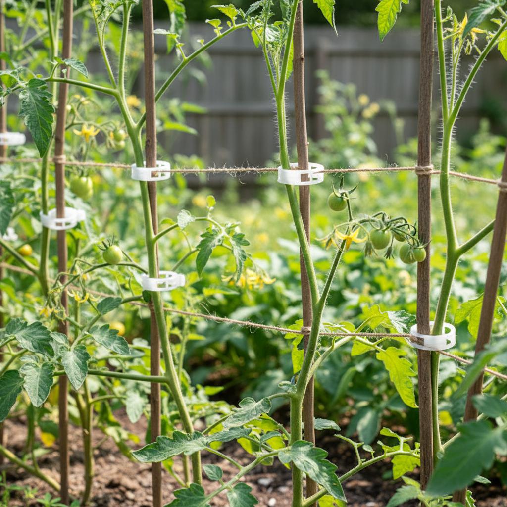 Plant Support Clips Plastic Vine Ties for Home Tomato Cucumber Gardening Use
