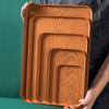 New Rectangular Pallet Plastic Nordic Style Food Bread Pan Dessert Pallet Household