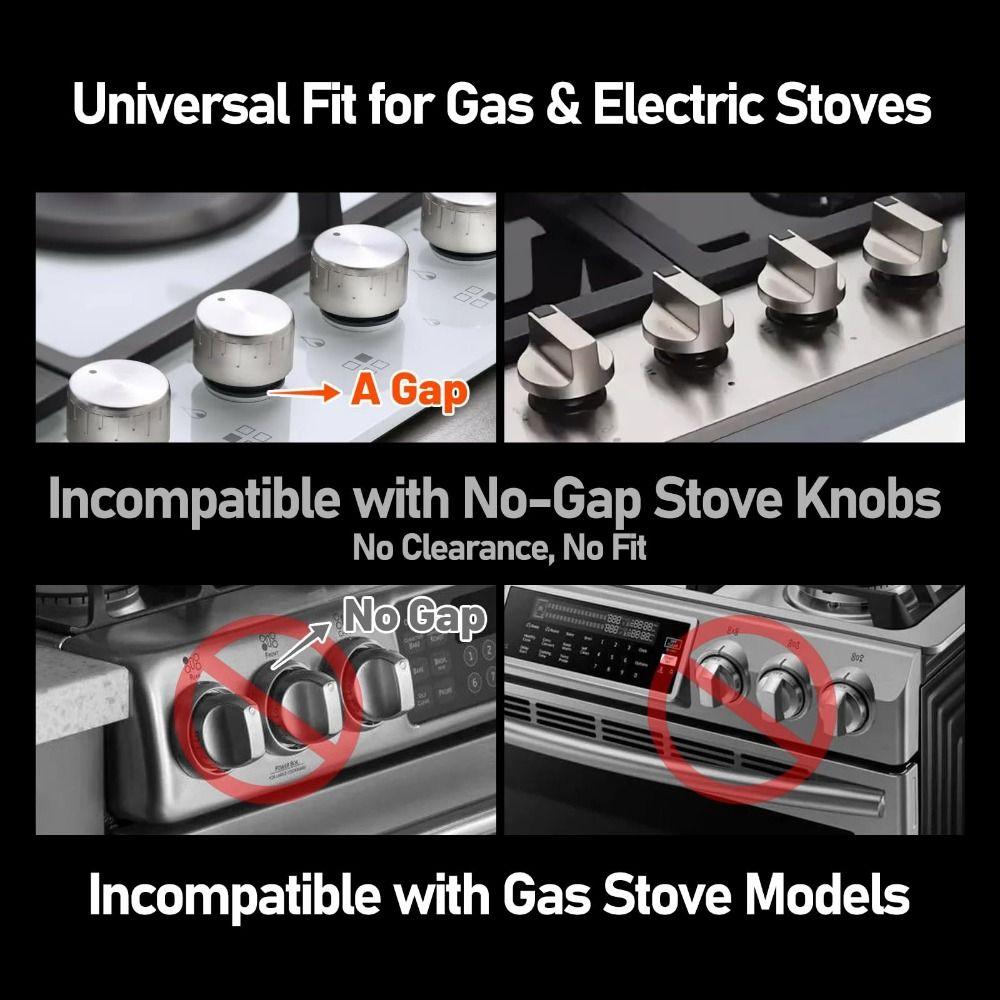 Universal Plastic Stove Knob Covers Dustproof Anti-dirty Gas Stove Knob Cover Non-slip Switch Cover Security Protection