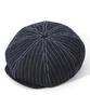Basic Casquette Cap, Wabash Stripe, Classic Newsboy Style, Adjustable, Made In Japan Okayama, RNB-986