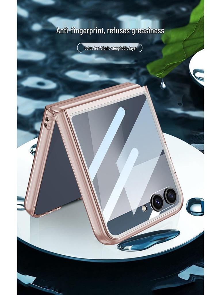 Samsung Z Flip7 Protective Case: Transparent Airbag Shell with Large Window