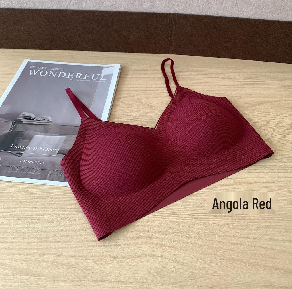 Invisible Push-Up Bra with Seamless Design Enhances Look, Comfortable Breathable Fit, Fixed Cup, and Beautiful Strappy Back