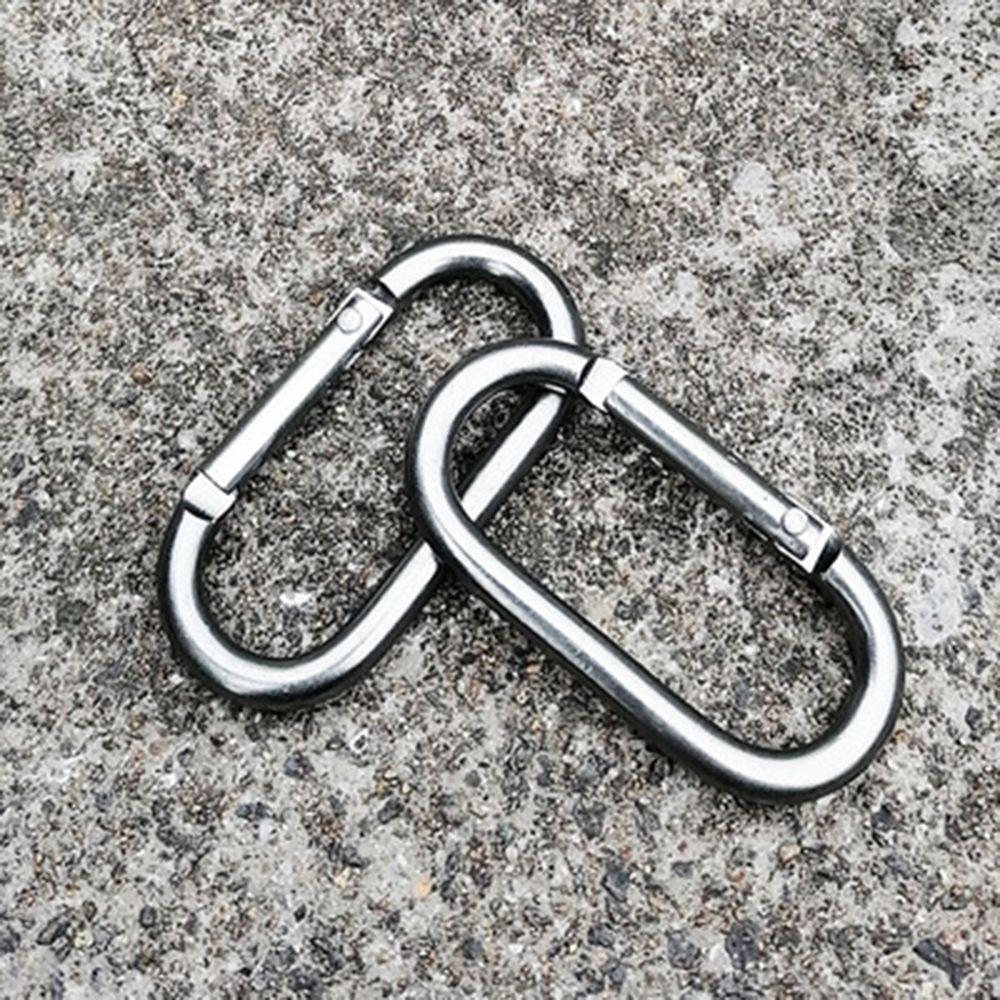 Sikker Oval Fiske Metall Karabiner Hengende Spenne Nøkkelring Klemme Kroker