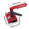 Adjustable Fence Flip Stop - Miter Track Stop Alloy Steel T Slot Stop Accurate Length Limit Device Woodworking Tool